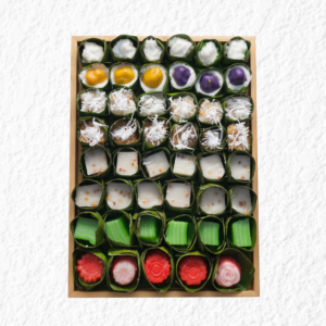 Traditional Assorted Banana Leaf Dessert Tray